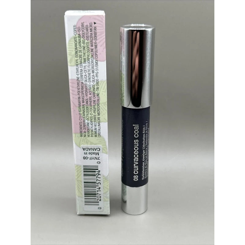 Clinique Chubby Stick Shadow Tint For Eyes - 08 CURVACEOUS COAL - .10oz./3g NEW