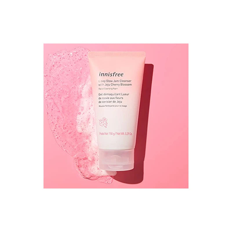 innisfree Cherry Blossom Dewy Glow Jam Cleanser Daily Face Wash, 32 Fl Oz (Pack of 1)