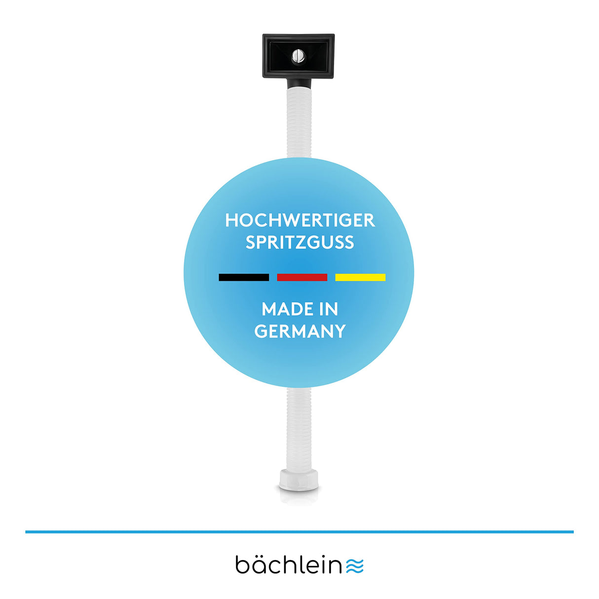 Bächlein Siphon for the kitchen sink (overflow set – sink drain), 400 mm complete set for connecting the overflow.