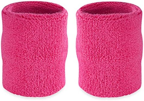 Suddora Arm Sweatbands, Absorbent and Breathable Thick Cotton Bands for Working Out, Gymnastics, Basketball, Tennis, and Football, Multiuse 4-inch Wristbands for Costumes and Cosplay