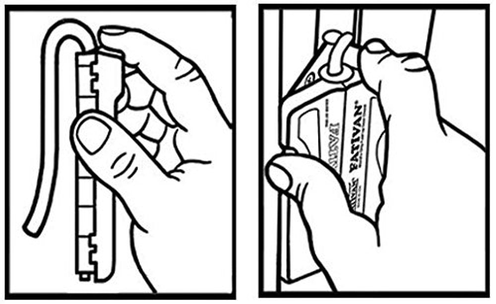 The Original Fat Ivan Fold Up Doorstop Wedge with Magnet Black (Pack of 2)