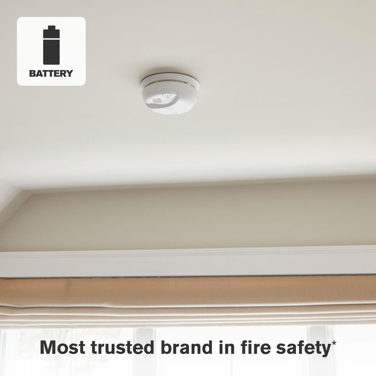 First Alert BRK SMCO100 Battery-Operated Combination Smoke & Carbon Monoxide Alarm, 1-Pack