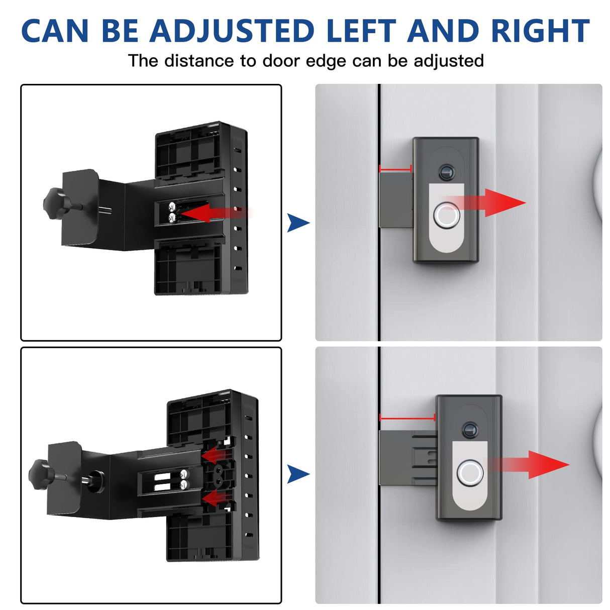 KIMILAR Anti-Theft Video Doorbell Mount Compatible with Ring/Blink Wireless Video Doorbell, Adjustable Mounting Bracket Accessories for Houses, Apartments, Businesses, Not for Blink 2nd Gen