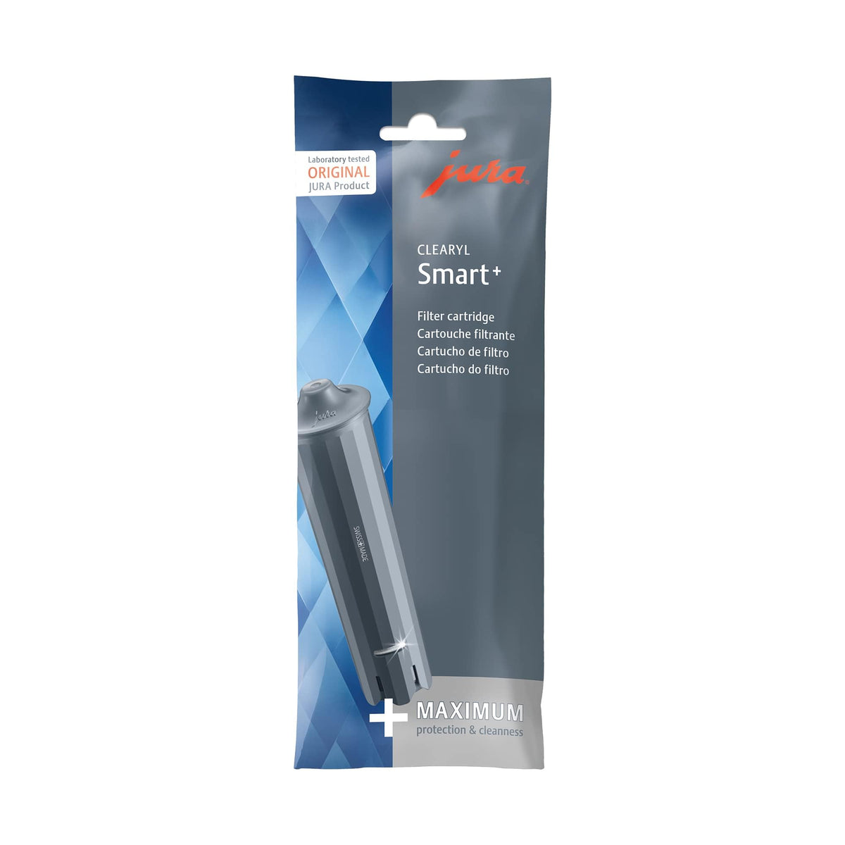Jura 24234 CLEARYL Smart+ Water Filter Cartridge, 1 Pack