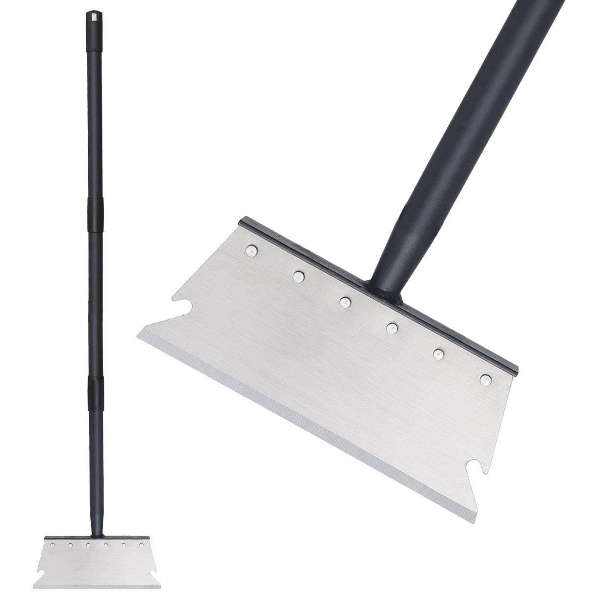 Garden Cleaning Shovel, Snow Shovel, Ice Scraper, 59 Inch Adjustable Handle Heavy Duty Garden Shovel Multifunctional Cleaning Shovel, for Lawn Edging, Scraping, Weed and Ice Removal