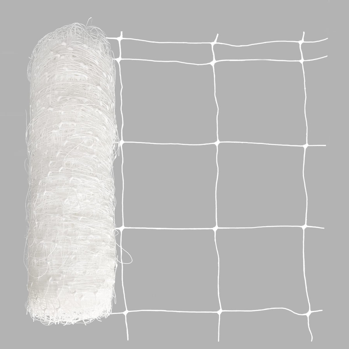 Toolazy Trellis Netting 59" x328' White - Heavy Duty 6" Mesh Plant Support Net for Climbing Vegetables, Garden Trellis Roll for Tomato Cucumber Pea Bean Vine Grow Tent Scrog Hydroponic