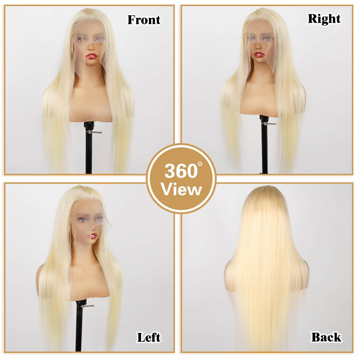 BZN 613 13x6 Lace Front Wig Human Hair 28 Inch 200 Density 613 Lace Front Wig Human Hair Blonde Wig Human Hair Straight Lace Frontal Wig Human Hair Pre Plucked With Baby Hair