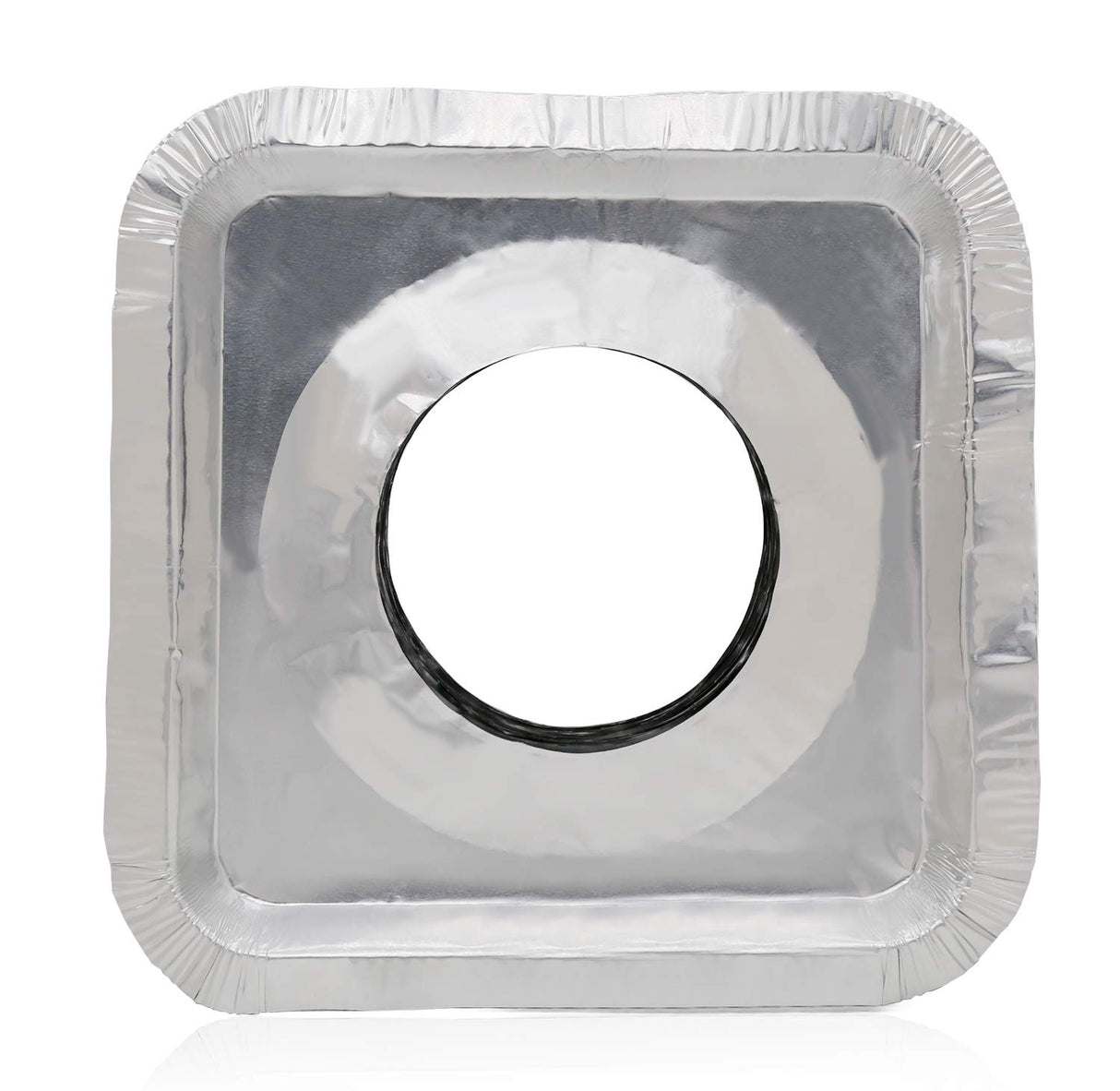 100 Pack Aluminum Foil Square Stove Burner Covers Disposable Heavy Thick Quality Bib Liners Drip Pans Gas Range Top Protectors 8.5”
