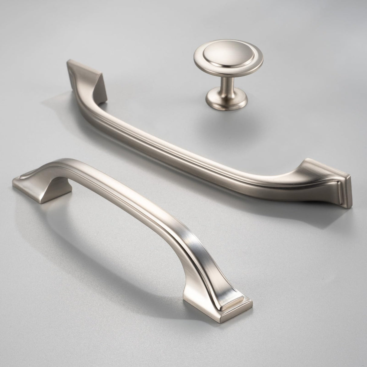 BEROSSA 10 Pack Brushed Nickel Cabinet Pulls 3 Inch Satin Nickel Cabinet Handles Nickel Hardware for Kitchen Cabinets 8222 Drawers Bedroom Dresser Bathroom Vanity Cupboard