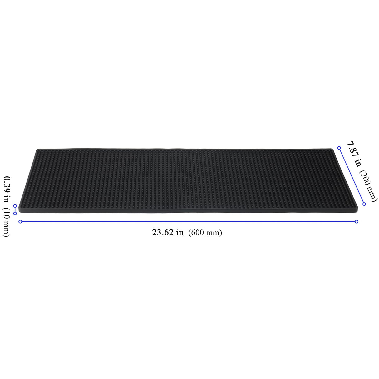 FUNSUEI 3 PCS 8 x 24 Inch Rubber Bar Mats, Non-Slip Rubber Bar Service Top Spill Mats, PVC Bar Spill Mat Drinks Mixing Pad for Bars, Home Kitchen, Pubs, Restaurants