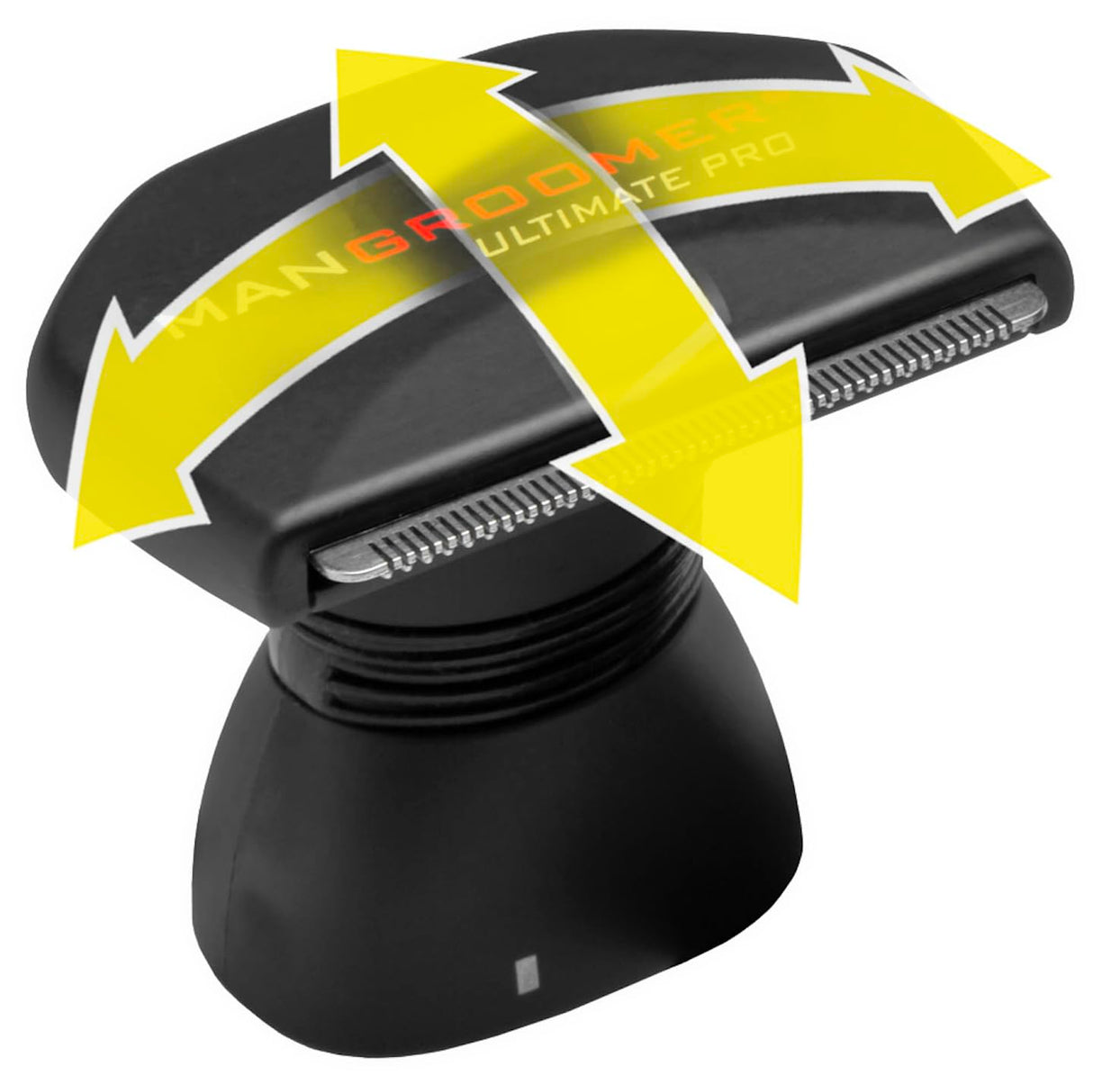 MANGROOMER - Ultimate PRO Back Hair Shaver (New 7th Generation) Complete Wide Blade Attachment Head with Shock Absorber Neck (Attachment Head with Shock Absorber Neck and Blade only)