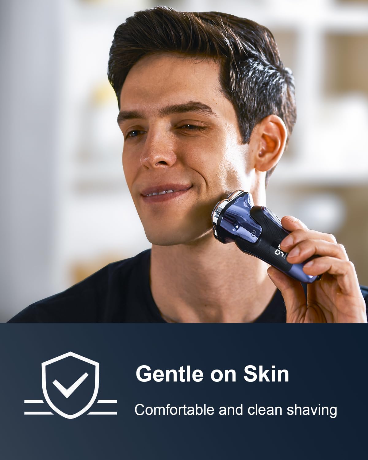 Electric Razor for Men, Electric Shaver for Men Face, Rechargeable Wet Dry Waterproof Cordless Shaver with Pop Up Trimmer