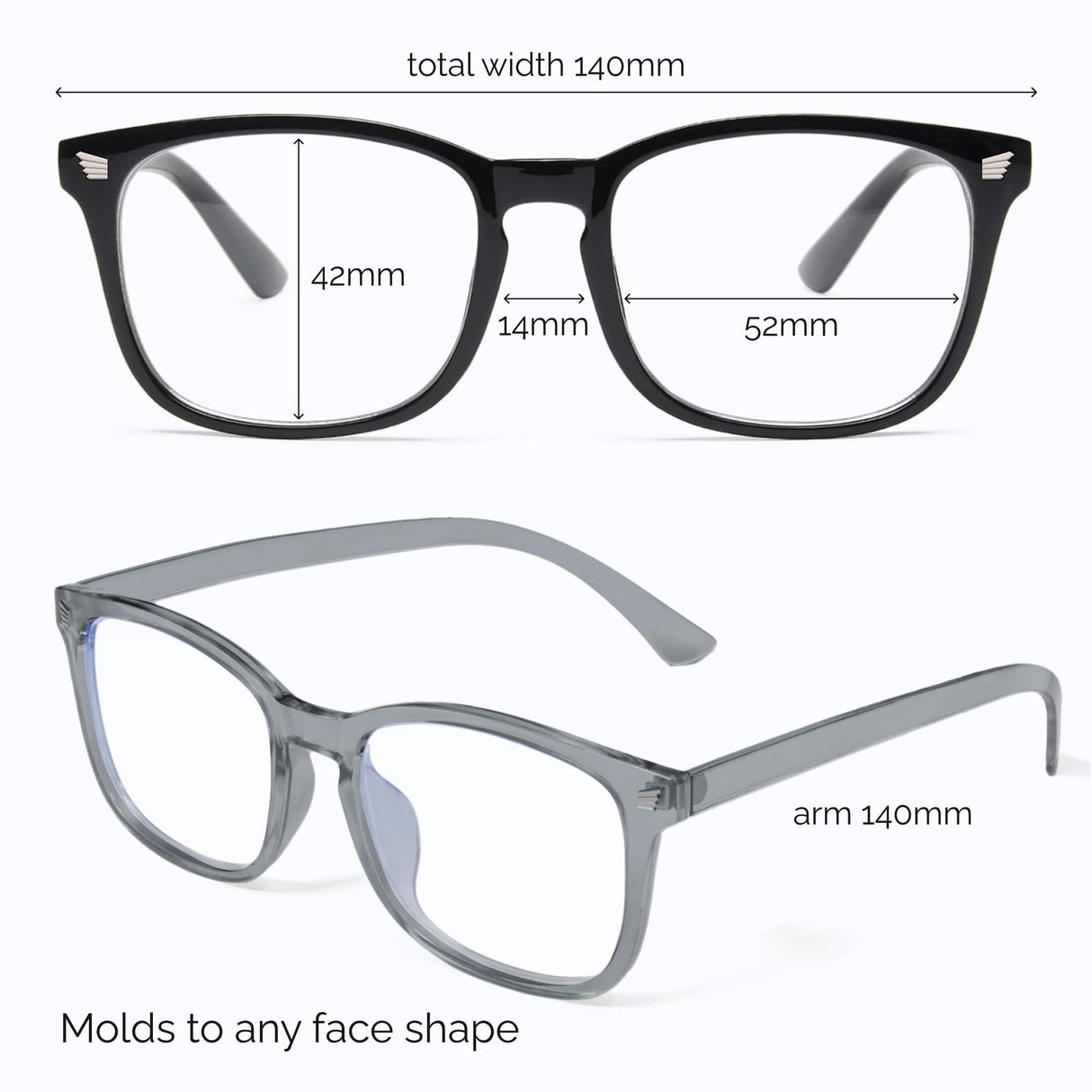 livho High Tech Blue Light Glasses - Advanced 99% Blue Light Blocking Computer Glasses - Anti Eyestrain & UV Glare Protection