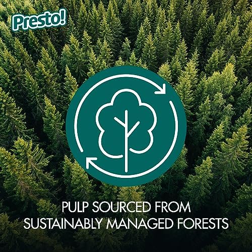 Amazon Brand - Presto! Flex-a-Size Paper Towels, 158 Sheet Huge Roll, 12 Rolls (2 Packs of 6), Equivalent to 38 Regular Rolls, White