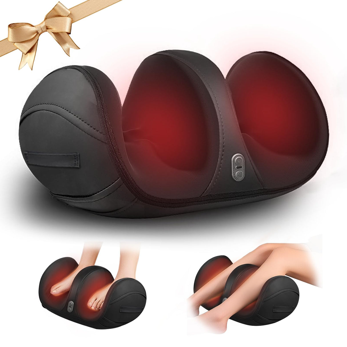 Oioll Foot Massager with Heat,Gifts for Mom Women,Deep Tissue Feet & Calf Massager,Birthday Gifts for Women Mom Men Dad Her Him