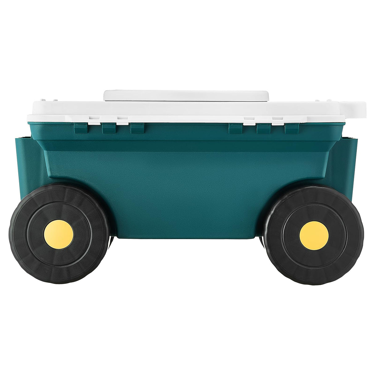 VEVOR Small Garden Seat, 2 in 1 Rolling Garden Cart with Storage Bin, Supports up to 227 lbs, Compact Outdoor Garden Scooter with Handle, Garden Stool for Yard Weeding Planting