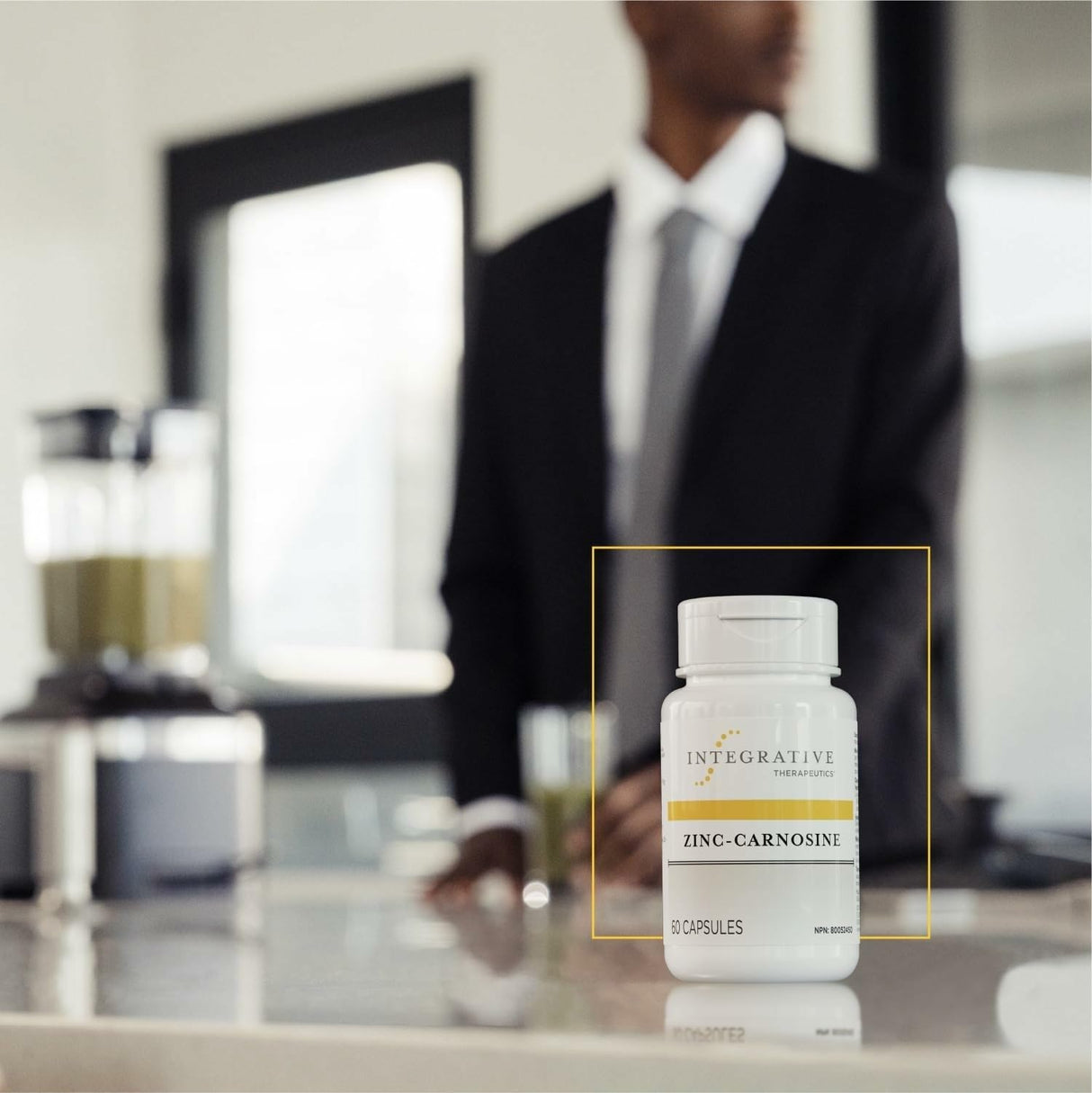 Integrative Therapeutics Zinc-Carnosine - Digestive & Gut Health Support* - GI Tract Supplement - Vegan, Gluten-Free & Dairy-Free - 60 Capsules (60 Servings)