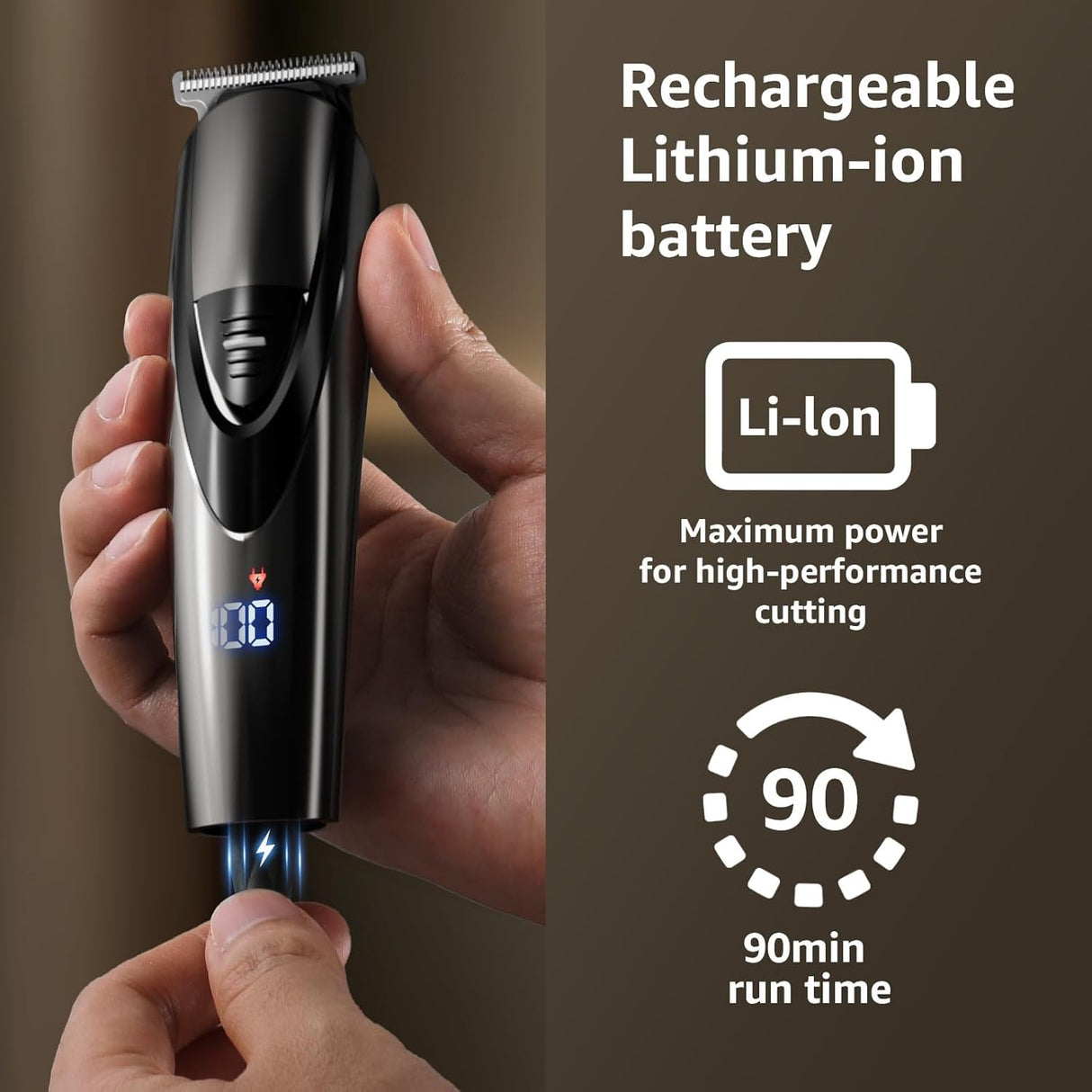 Beard Trimmer for Men, 17-Pc Set Rechargeable Hair Clippers Kit with Safety Lock,Mens Grooming Kit for Hair Beard Body & Nose,Gifts for Men