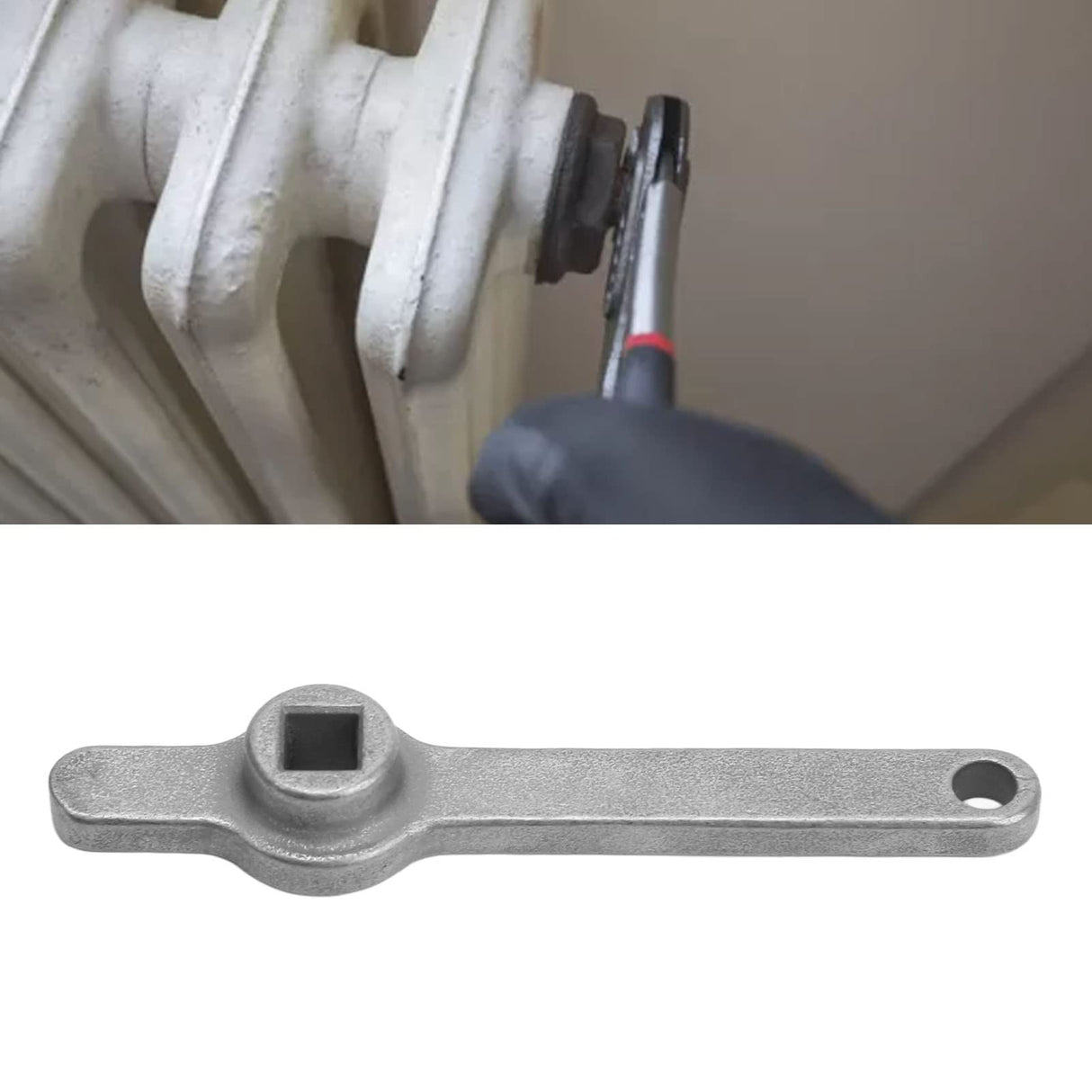 Garosa Air Outlet Handle Stainless Steel Valve Keys Square Integrated Air Outlet Wrench Bleed Hole Key Vent Air Valve Key for Heating Valve