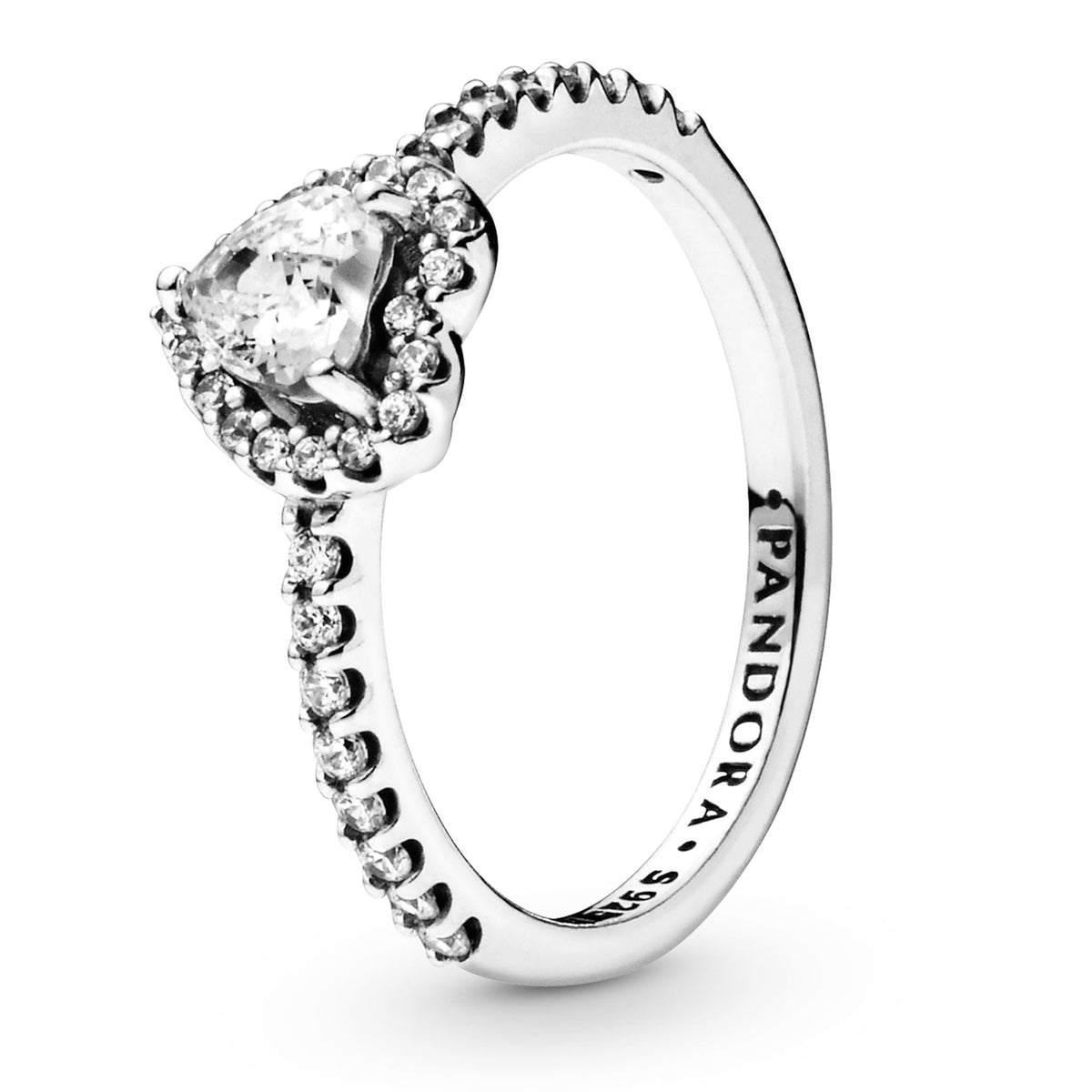 PANDORA Elevated Heart Ring, 7