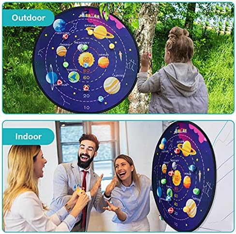 BooTaa 29" Large Dart Board for Kids, Kids Dart Board with Sticky Balls, Boys Toys, Indoor/Sport Outdoor Fun Party Play Game Toys, Birthday Gifts for 3 4 5 6 7 8 9 10 11 12 Year Old Boys Girls