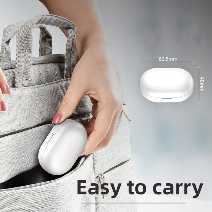 Nano Rechargeable Hearing Aids For Seniors With Noise Cancelling Hearing Amplifiers For Seniors Hearing Loss Mini Invisible Hearing Aids With Charging Case Pair (blue & Red)