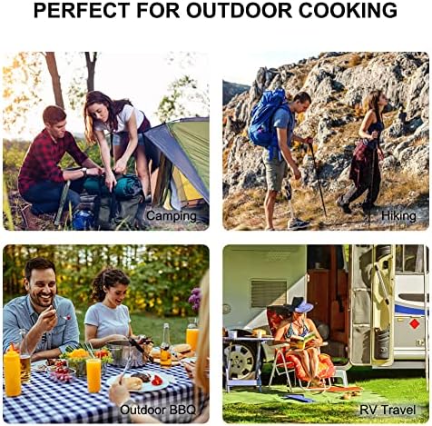 Camplux Dual Fuel Propane & Butane Stove with Carrying Case, Portable Camping Stoves with CSA Certification