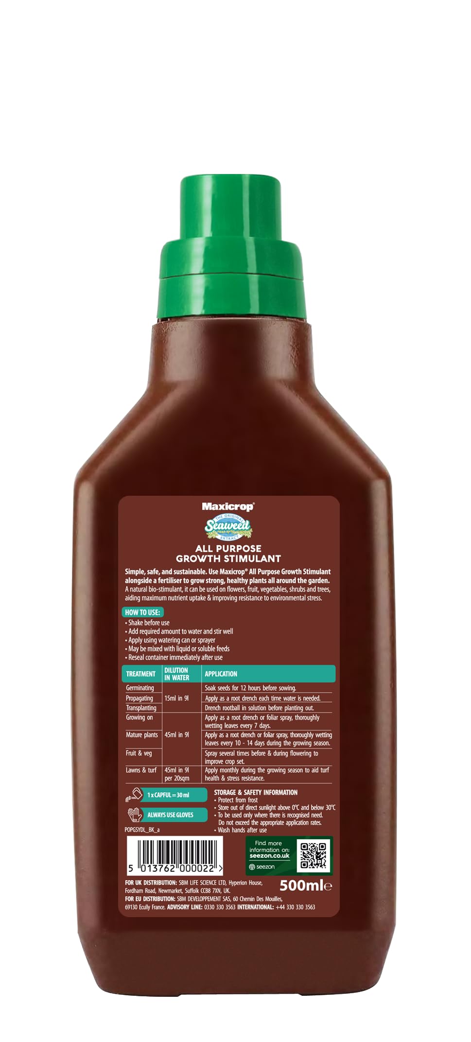 Maxicrop 140210 500ml Original Organic Seaweed Extract