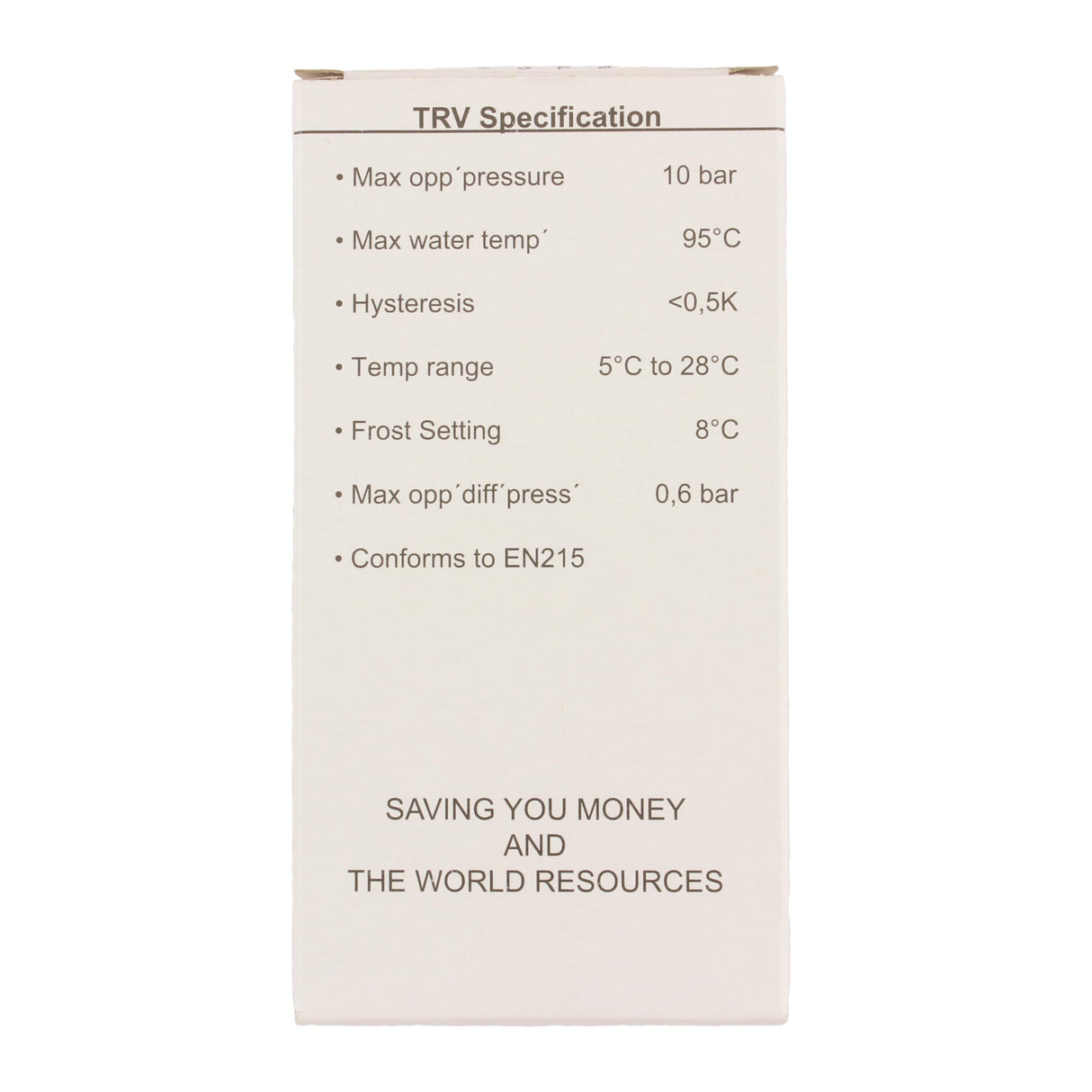 MYSON Thermostatic Radiator Valve Replacement Head Only TRV 2 Way