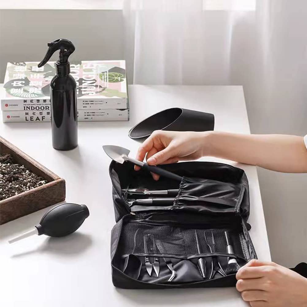 15 Pieces Succulent Plants Tools - Plant Repotting Mat and Storage Bag,Mini Garden Transplanting Tools for Indoor Outdoor Miniature Fairy Flower Plant Care