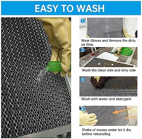 UBeesize 16x25x1 Reusable Electrostatic Air Filter HVAC AC Furnace Filter,MERV 8,Washable, Lasts a Lifetime,Permanent Air Filter,Breathe Fresher,Home And Office(Actual Size:15.5x24.65x0.82 Inch)