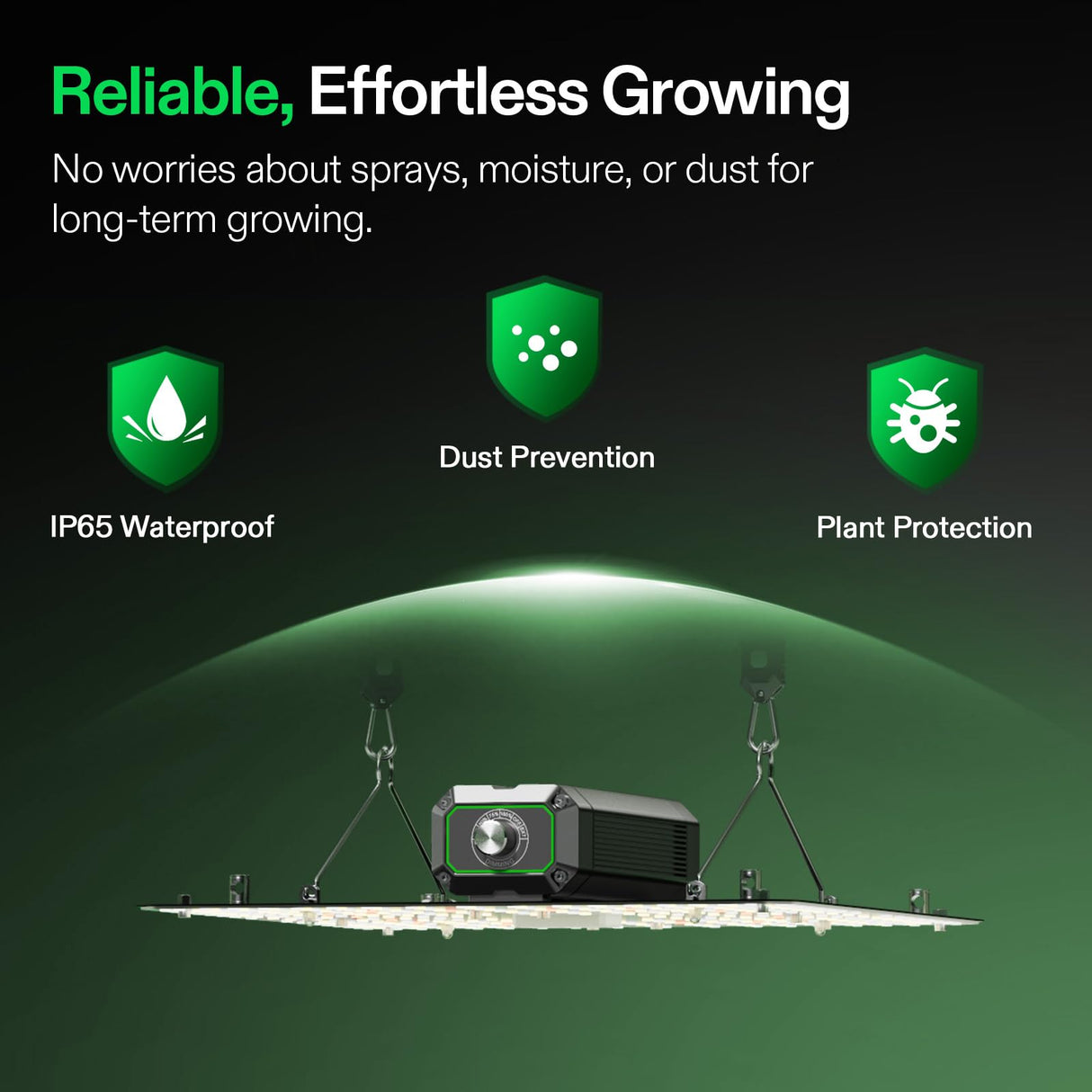VIVOSUN LumaLight 100W LED Grow Light, Full Spectrum Plant Light, Smart Dimmable & High PPFD for Indoor Plants Seedling Vegetables Bloom, Fits 2×2/2×4 Grow Tents
