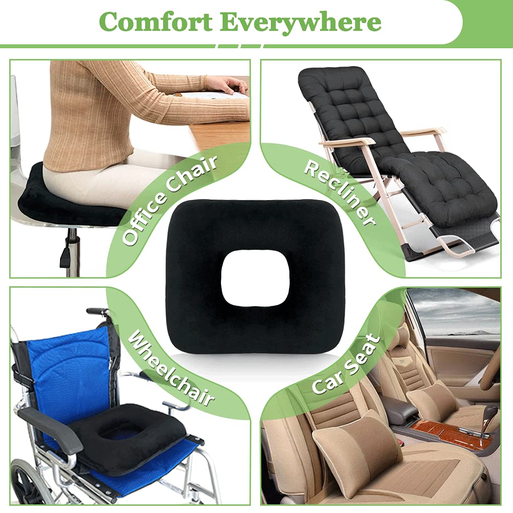 Bed Sore Cushions for Butt Positioning Pillow Pressure Ulcer Cushion Donut Pressure Relief Pillow Wedge for Sleeping Position Wedge After Surgery Turning Back Body Leg Support Medical Seat Cushion