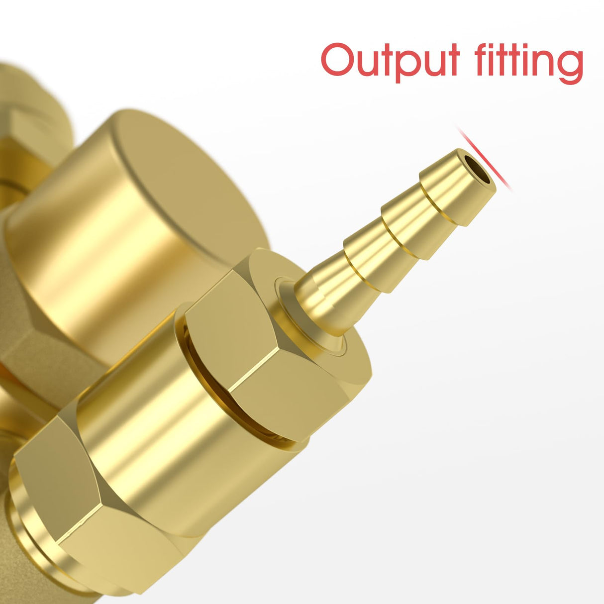 YESWELDER Welding Gas Regulator Flow Meter with Gas Hose, Leak-Proof Argon CO2 Pressure Gauge with Universal Multi-Interface, Suitable for MIG TIG Welding Machines