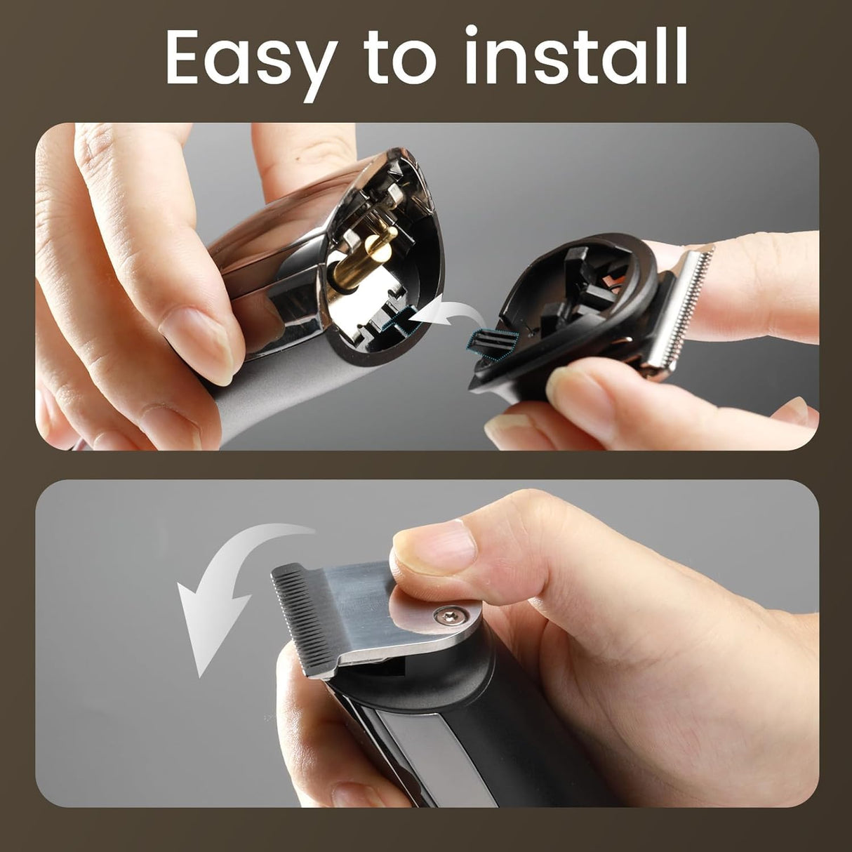 Beard Trimmer for Men, 17-Pc Set Rechargeable Hair Clippers Kit with Safety Lock,Mens Grooming Kit for Hair Beard Body & Nose,Gifts for Men