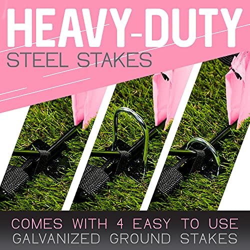 Franklin Sports Blackhawk Backyard Soccer Goal - Portable Pop Up Soccer Nets - Youth + Adult Folding Indoor + Outdoor Goals - Multiple Sizes + Colors - Perfect for Games + Practice