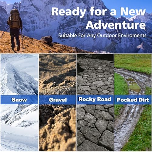 aiGear Tactical Stick Hiking Walking Staff - Trekking Poles Tactical Staff Adjustable Hiking Stick Gear for Outdoor Survival Camping Hiking