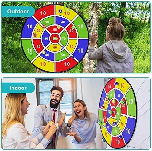 BooTaa 29" Large Dart Board for Kids, Kids Dart Board with Sticky Balls, Boys Toys, Indoor/Sport Outdoor Fun Party Play Game Toys, Birthday Gifts for 3 4 5 6 7 8 9 10 11 12 Year Old Boys Girls