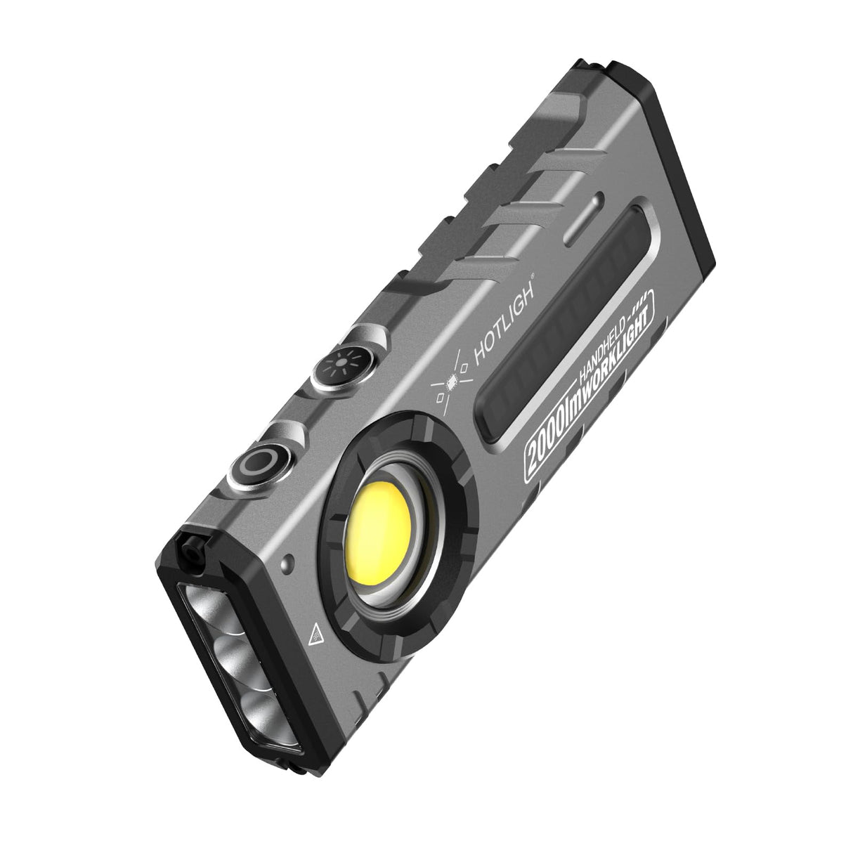 HOTLIGH ZF8313 Rechargeable Flashlight, Magnetic EDC Flashlight Rechargeable, 2000 Lumens LED Flashlight with RGB and UV Lighting Source for Outdoor, Car Repairing