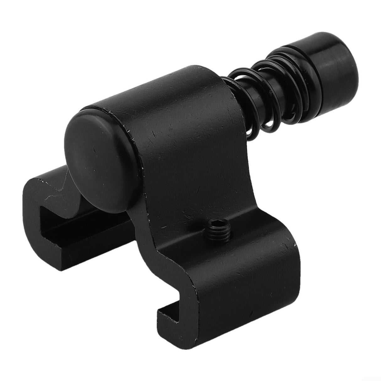 Oniissy Aluminum Barn Door Stopper Adjustable Sliding Hardware Accessories Easy Install, Prevent Wheels From Sliding Out, Black