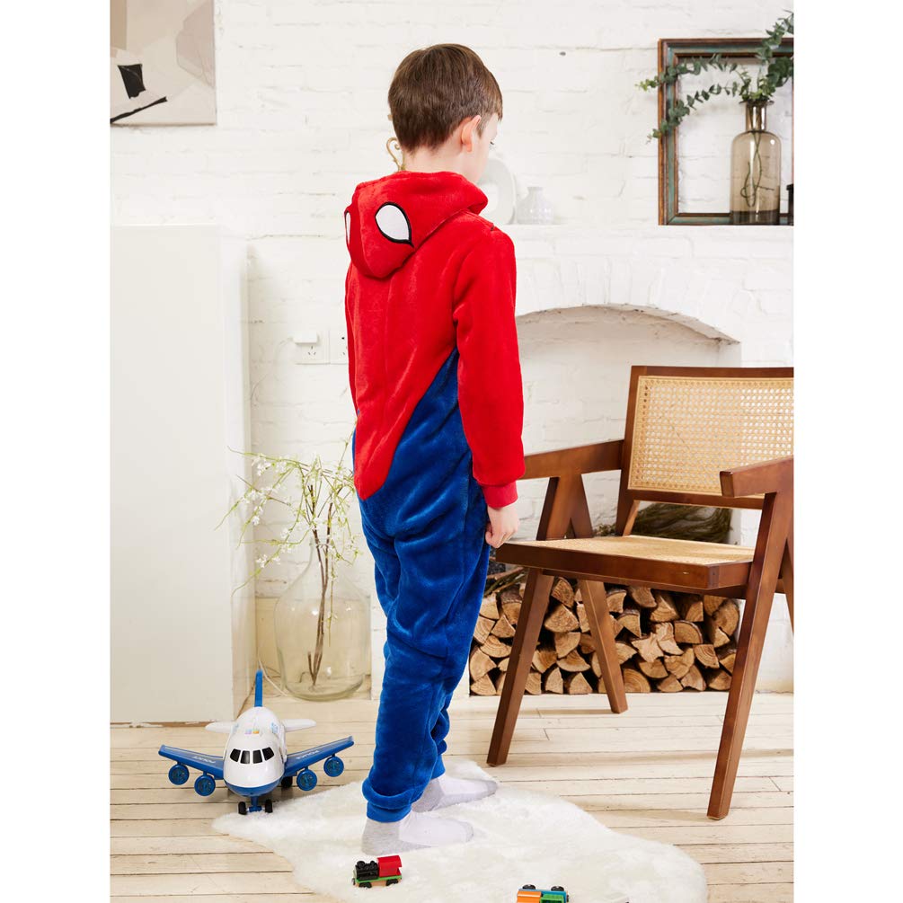 COSUSKET Kids Onesie Size 12, Teen Gifts Christmas Halloween Costume Boys Pajamas Blue/Red