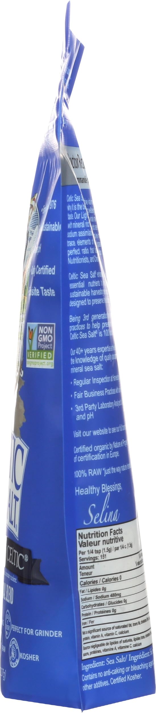 Celtic Sea Salt, Light Grey Pouch, 8 oz