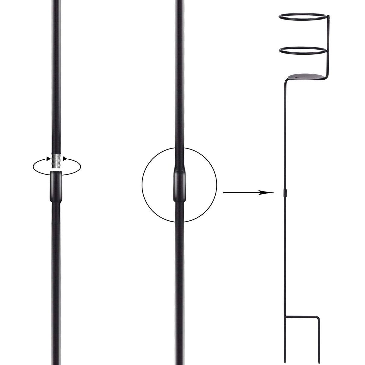 Urban Deco Heavy Duty Outdoor Drink Holder Set of 10, Stakes Beach Cup Holders for Yard Beverage Holder Stakes, 6 Packs Plus Extra 4 Goblet Drink Holders