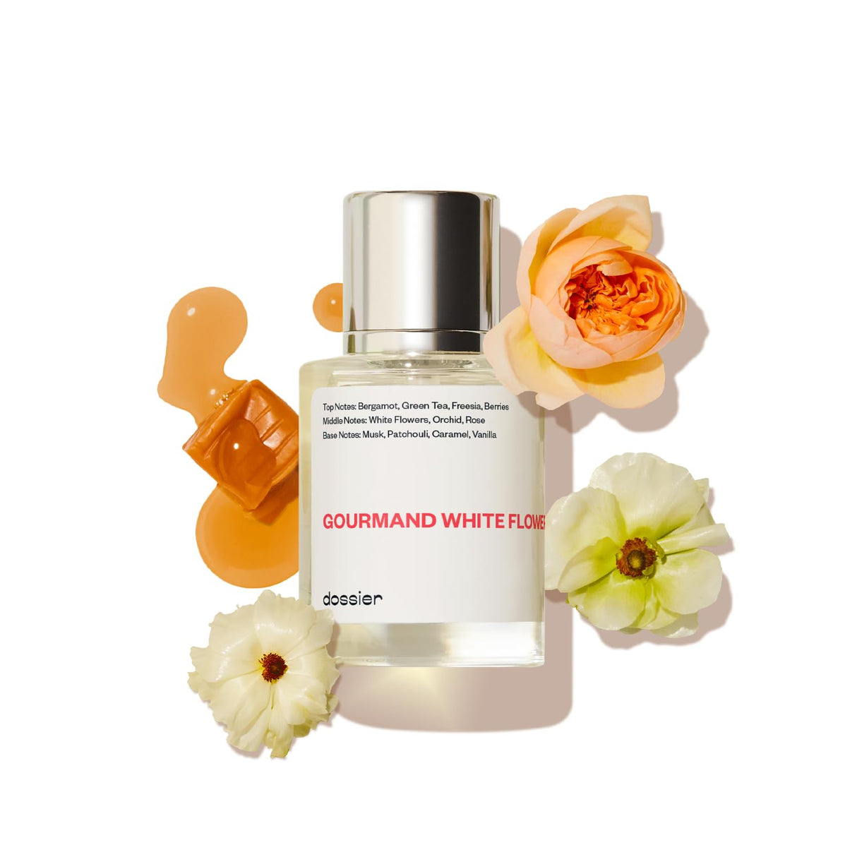 Dossier - Gourmand White Flowers - Eau de Parfum - Inspired by Viktor&Rolf's Flowerbomb - Perfume Luxury - Pure Infused - Paraben-Free - Vegan - For Women - Fragrance 3.4 Fl oz (Spray 100ml)