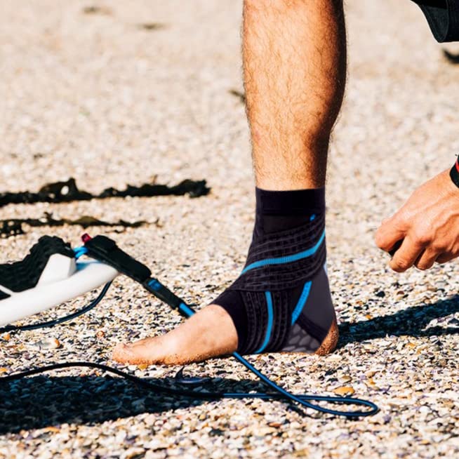 Nvorliy AquaFlex Pro Ankle Brace, Compression Ankle Sleeve for Swimming, Aquatic, Sailing, Scuba Diving, Surfing, Paddle Boarding, Kayaking & Injury Recovery – Supports Women & Men