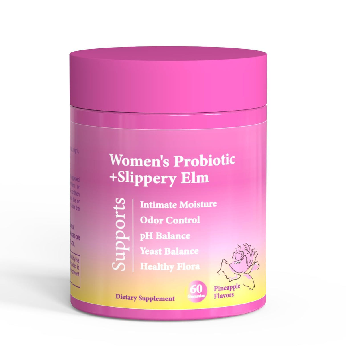 ZAYMAN Her Juicy Feminine Probiotics Gummies for Women – Pineapple Flavor, Supports Vaginal pH Balance, Digestive & Immune Health | 60 Gummies