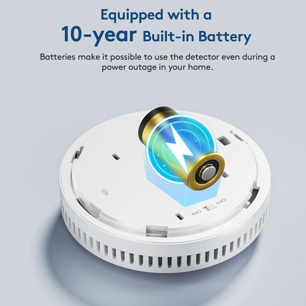 2-Pack 10 Year Battery Smoke and Carbon Monoxide Detector with Digital Display, 85dB Alarm, Battery-Powered, Easy Setup for Home, RV, Camper – Protect Your Family & Get Peace of Mind