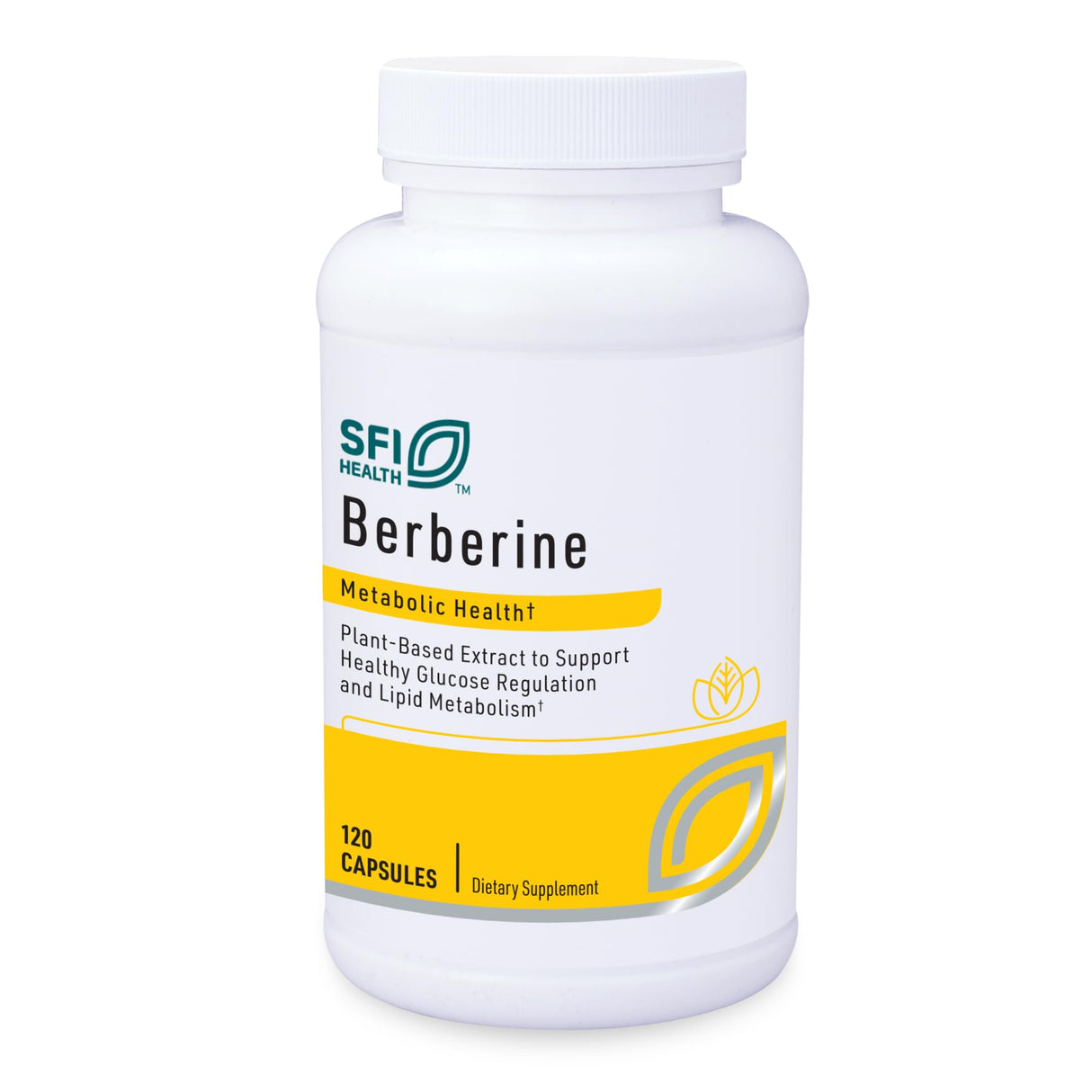 Klaire Labs Berberine HCI 500mg - Berberine Supplement - Gluten-Free, Hypoallergenic (120 Capsules)