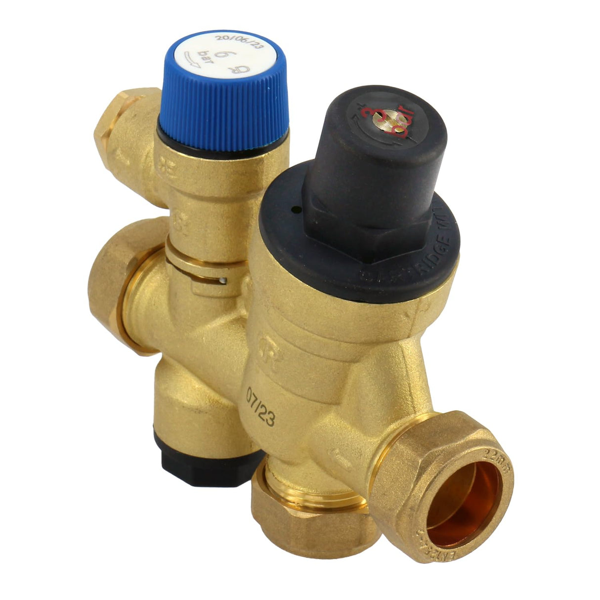 Inlet Control Multibloc Valve Group for Cylinder - 3 Bar Pressure Reducing Valve with 6 Bar Pressure Relief