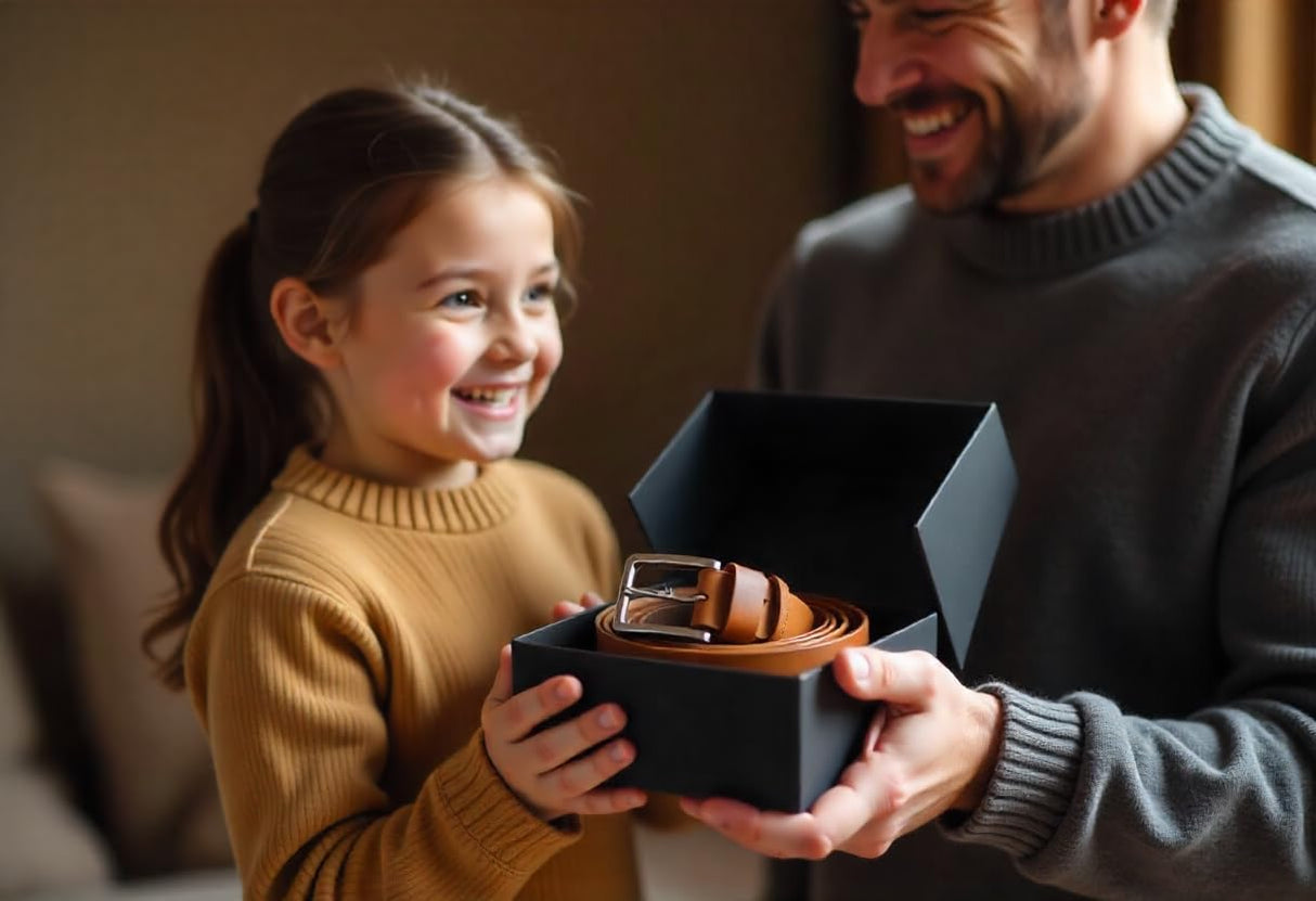 Custom Engraved Leather Belt, Personalized Genuine Leather Adjustable Strap with Hidden Message, Name, Initials, Date, Unique Gift for Husband, Father, Wedding, Anniversary, Valentine, Christmas